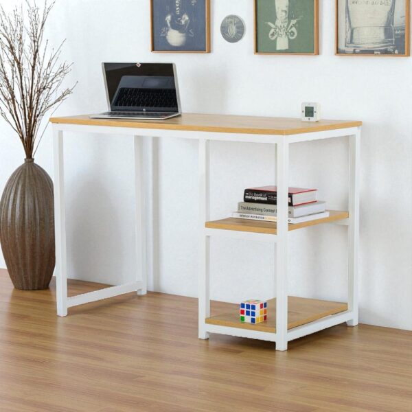 Modern Study Desk with Shelves D003 - Image 2