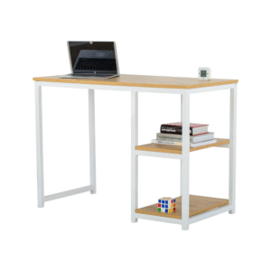 Modern Study Desk with Shelves D003