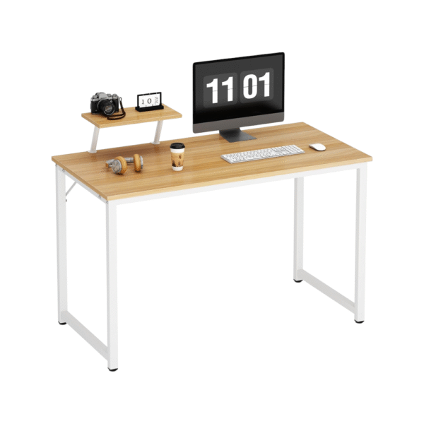 Modern Desk With Shelf D005