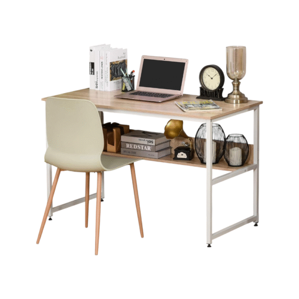 Modern Wood & Metal Computer Desk D004