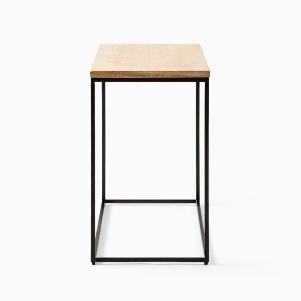 Modern Console Table with Wooden Top D0019 - Image 3