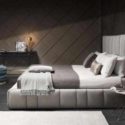Modern Gray Bed M0445