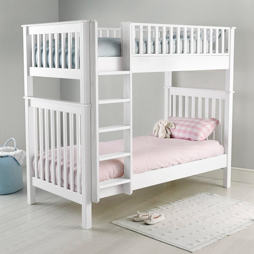 2 Level Natural wooden Bed for kids M06