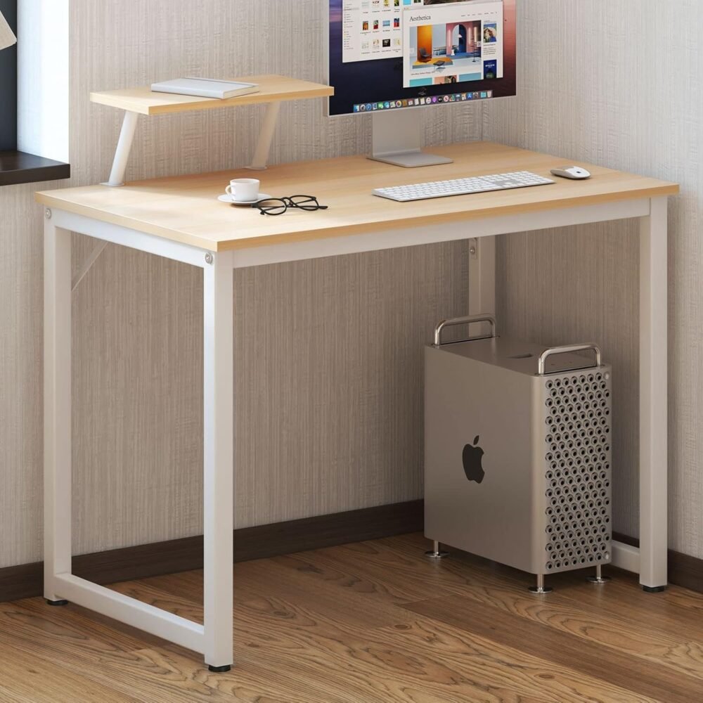 Modern Desk With Shelf D005