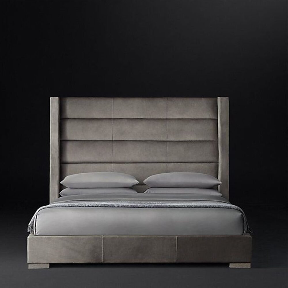 Modern Gray Bed M0453