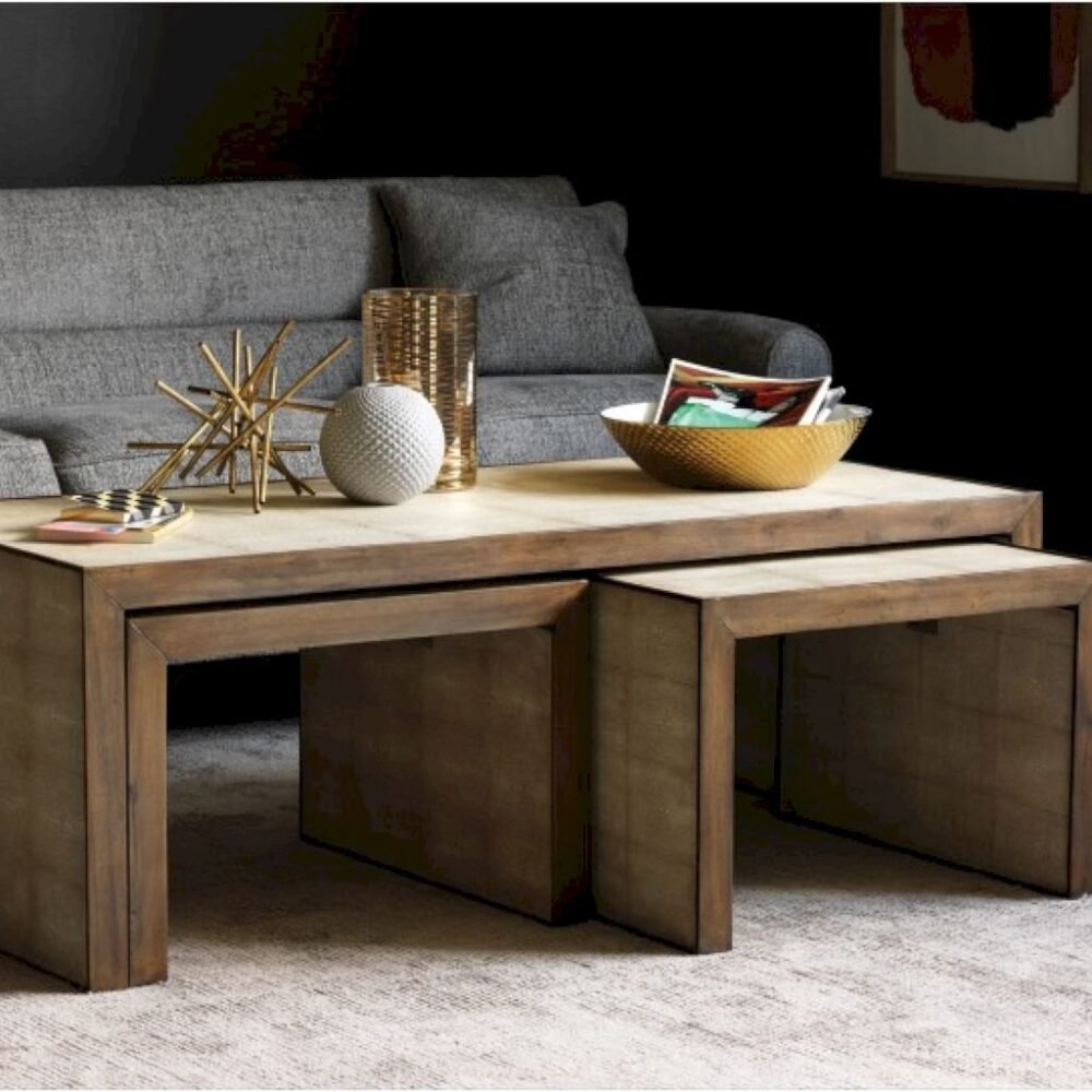 3 Pieces Wooden Tables  with  M0167