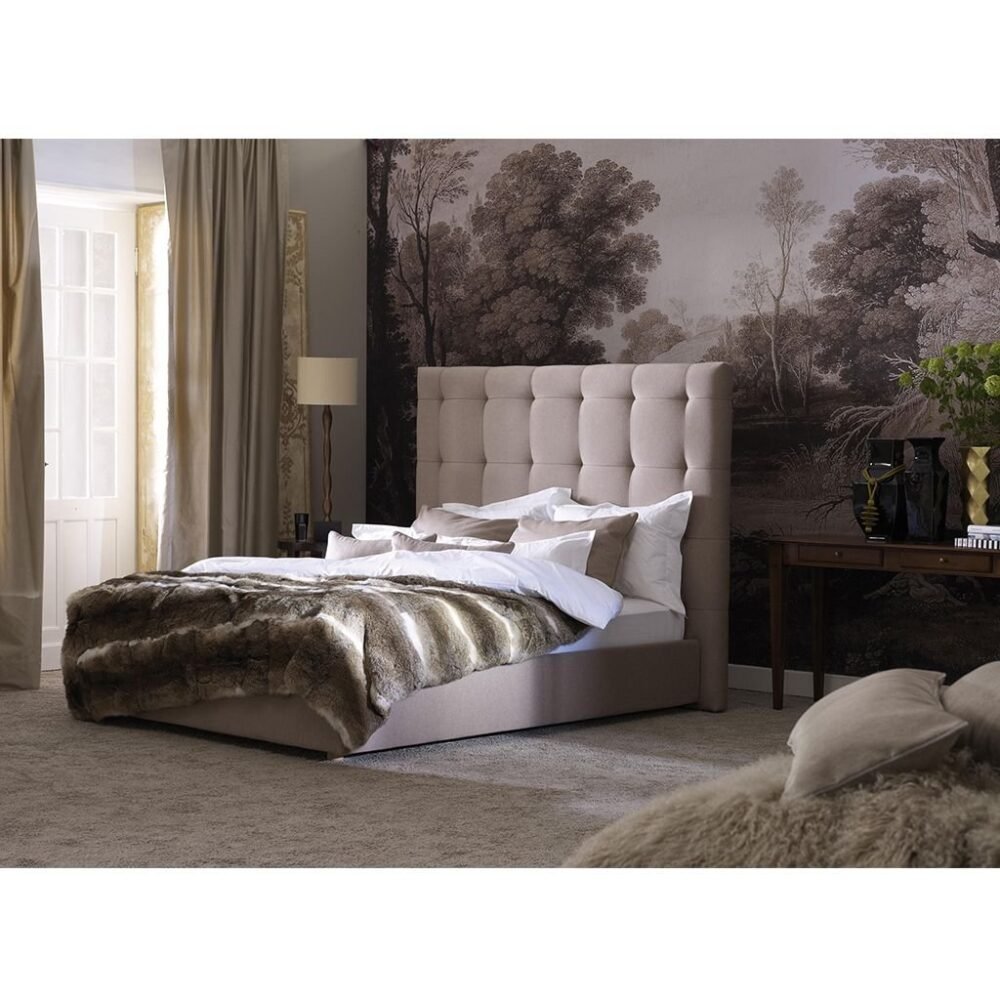 Modern Beige Bed M0433