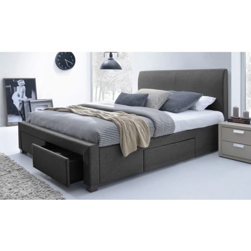 Modern Bed with storage units M0431