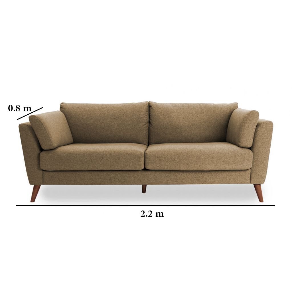 Modern Beige Sofa M0543 - Image 2