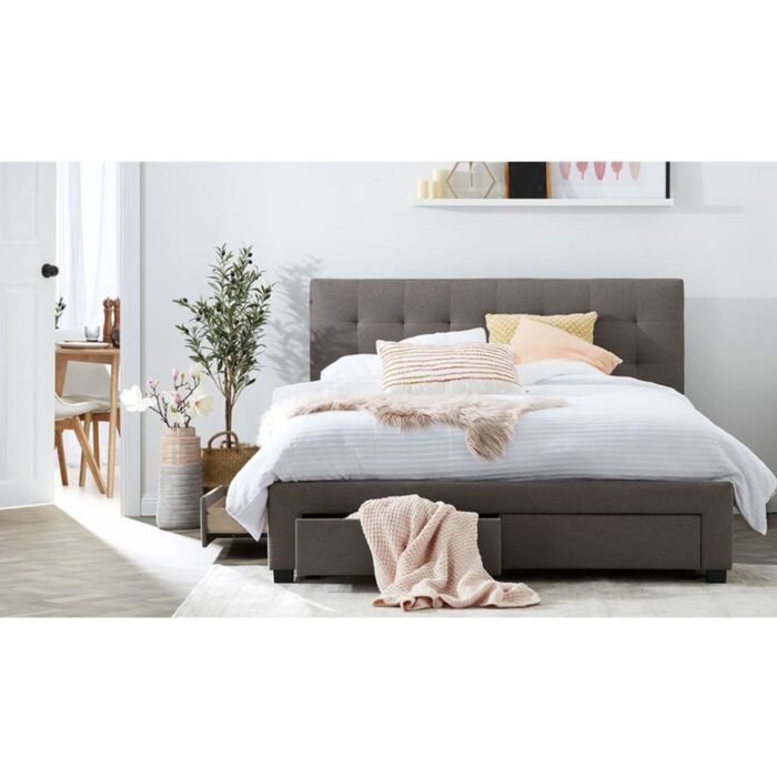 Modern Bed with storage units M0429