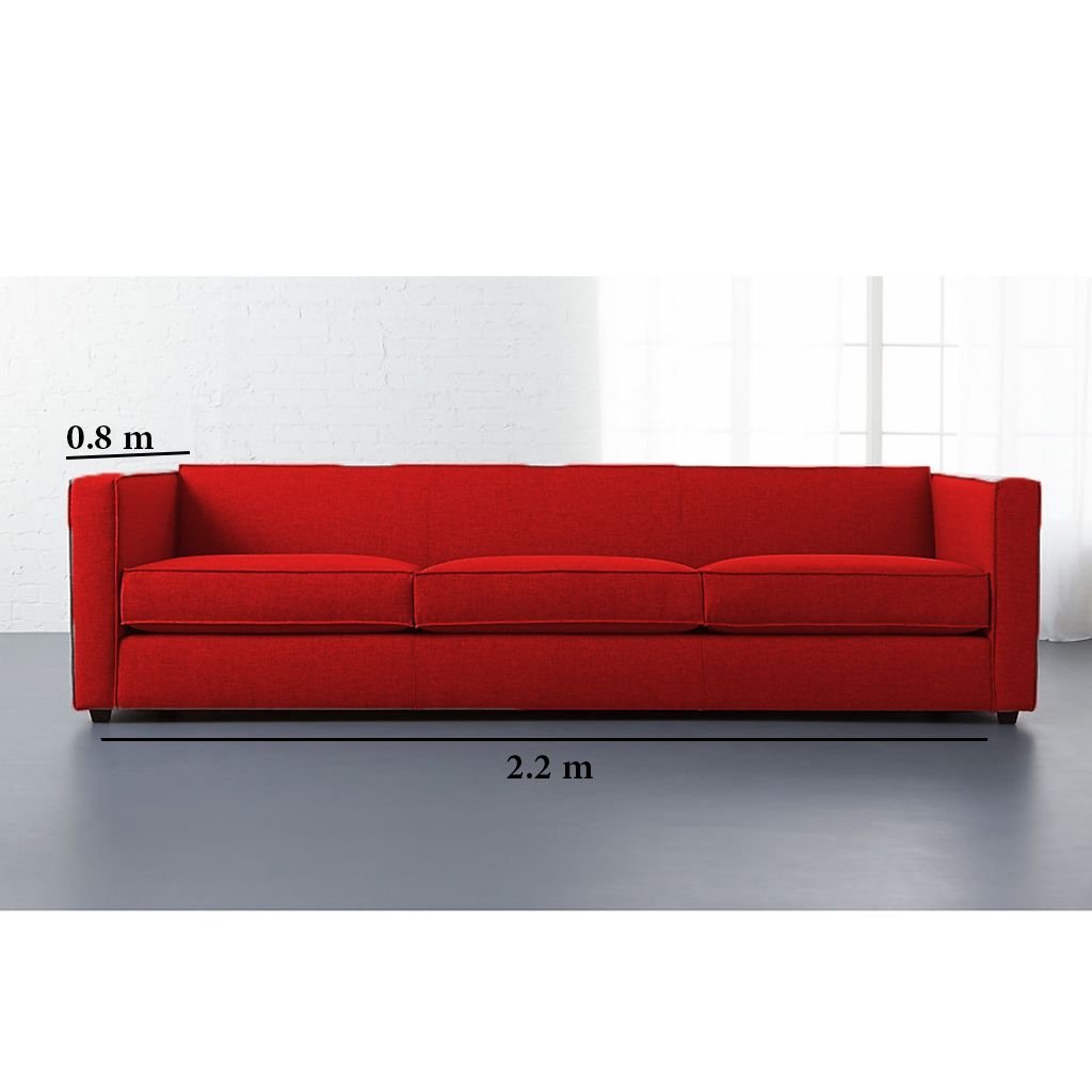 Modern Red Sofa M0536 - Image 2