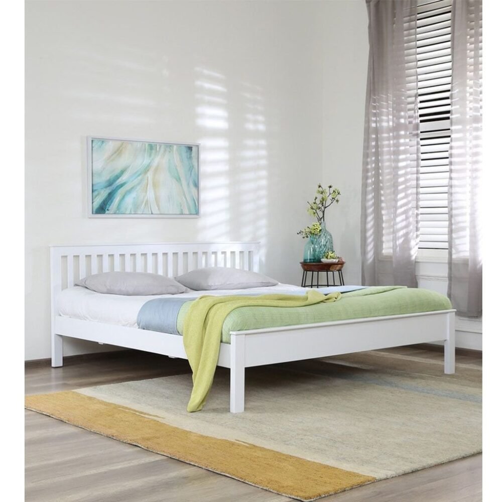 Modern White Bed M0438