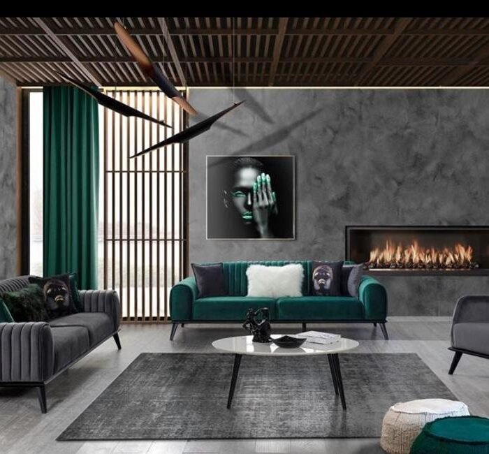 كنبة وكرسي فوتيه UF004