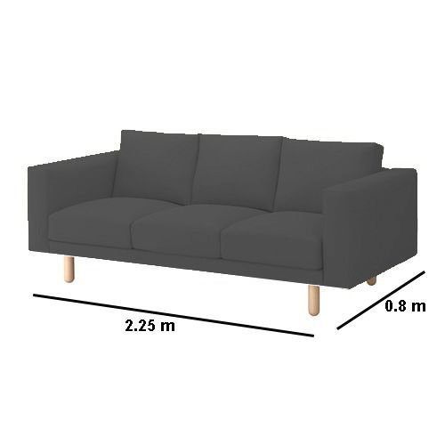 Sofa-Gray M0564 - Image 2