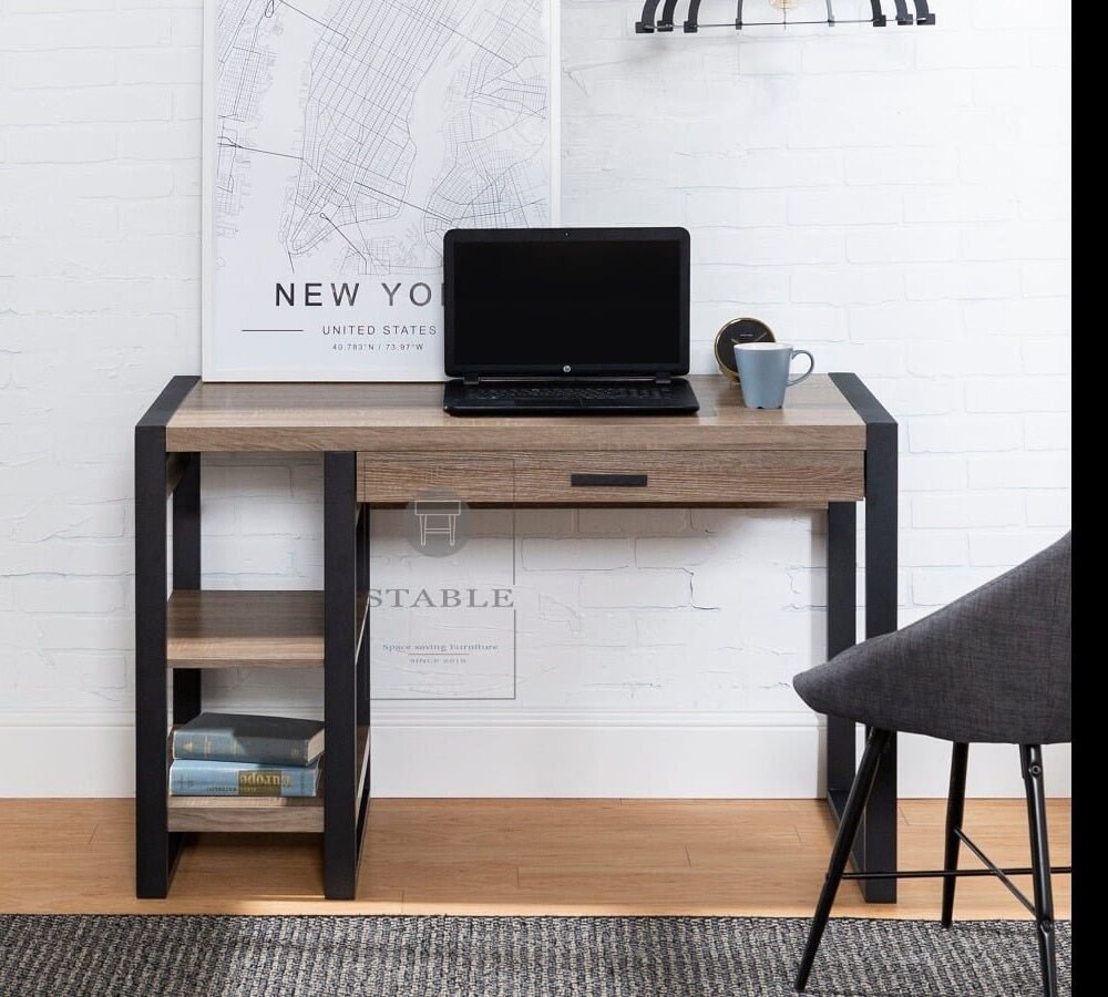 Desk Black & Brown M02322