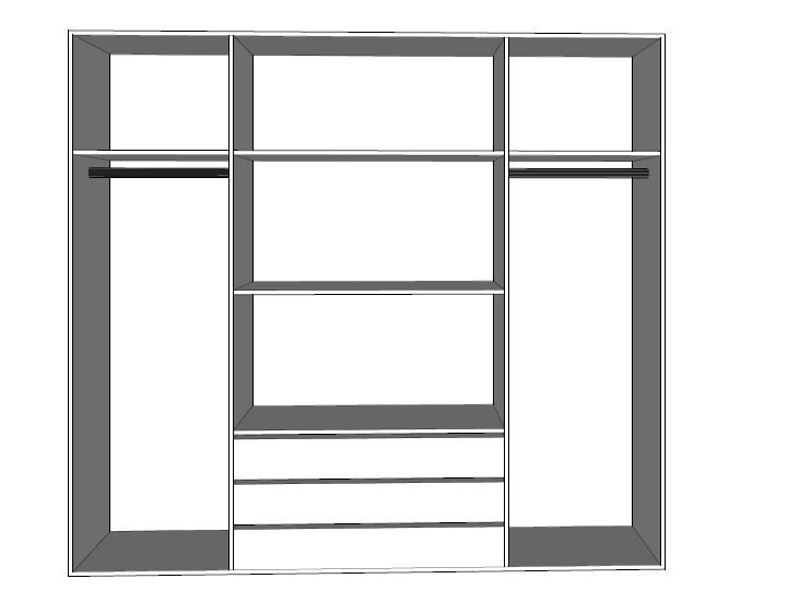 دولاب مودرن M033 - الصورة 2