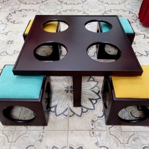 Modern Table with 4 Buff MIE017