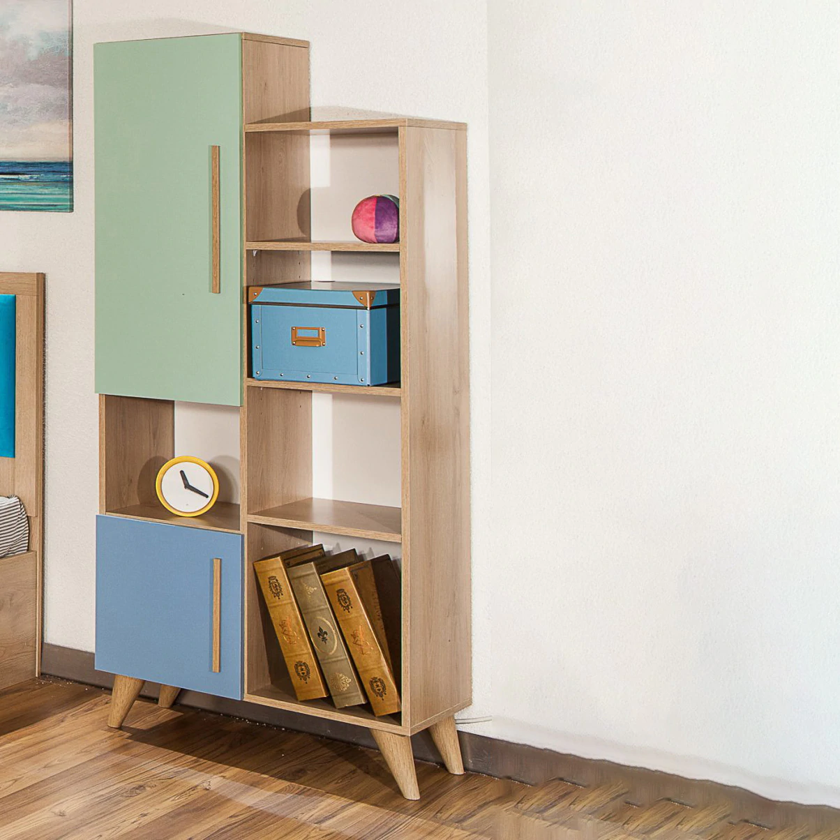 Bookcase Shelf Standing Storage M02357