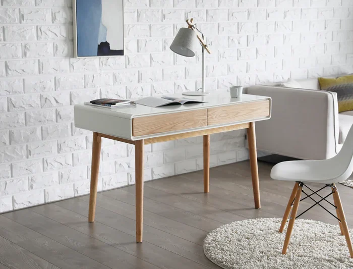Modern white desk MG036