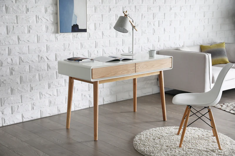 Modern white desk MG036