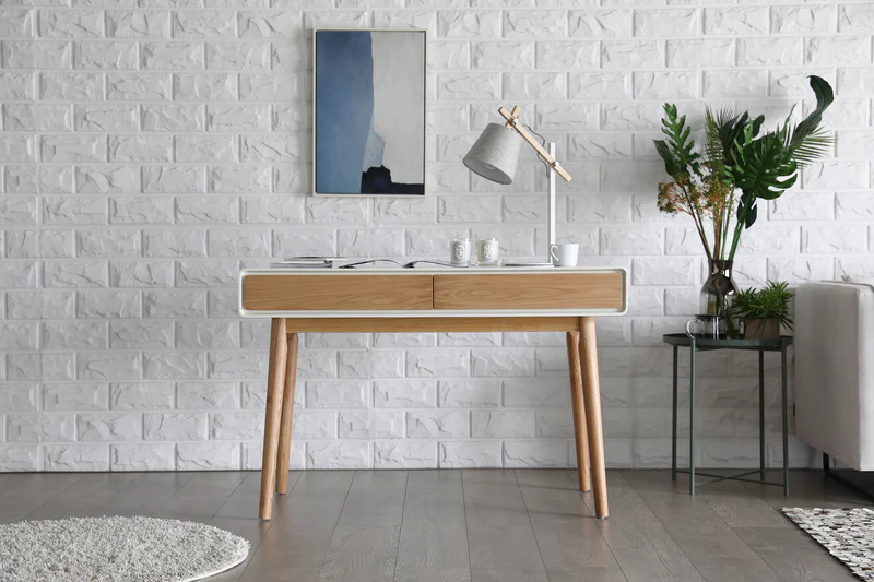 Modern white desk MG036 - Image 3