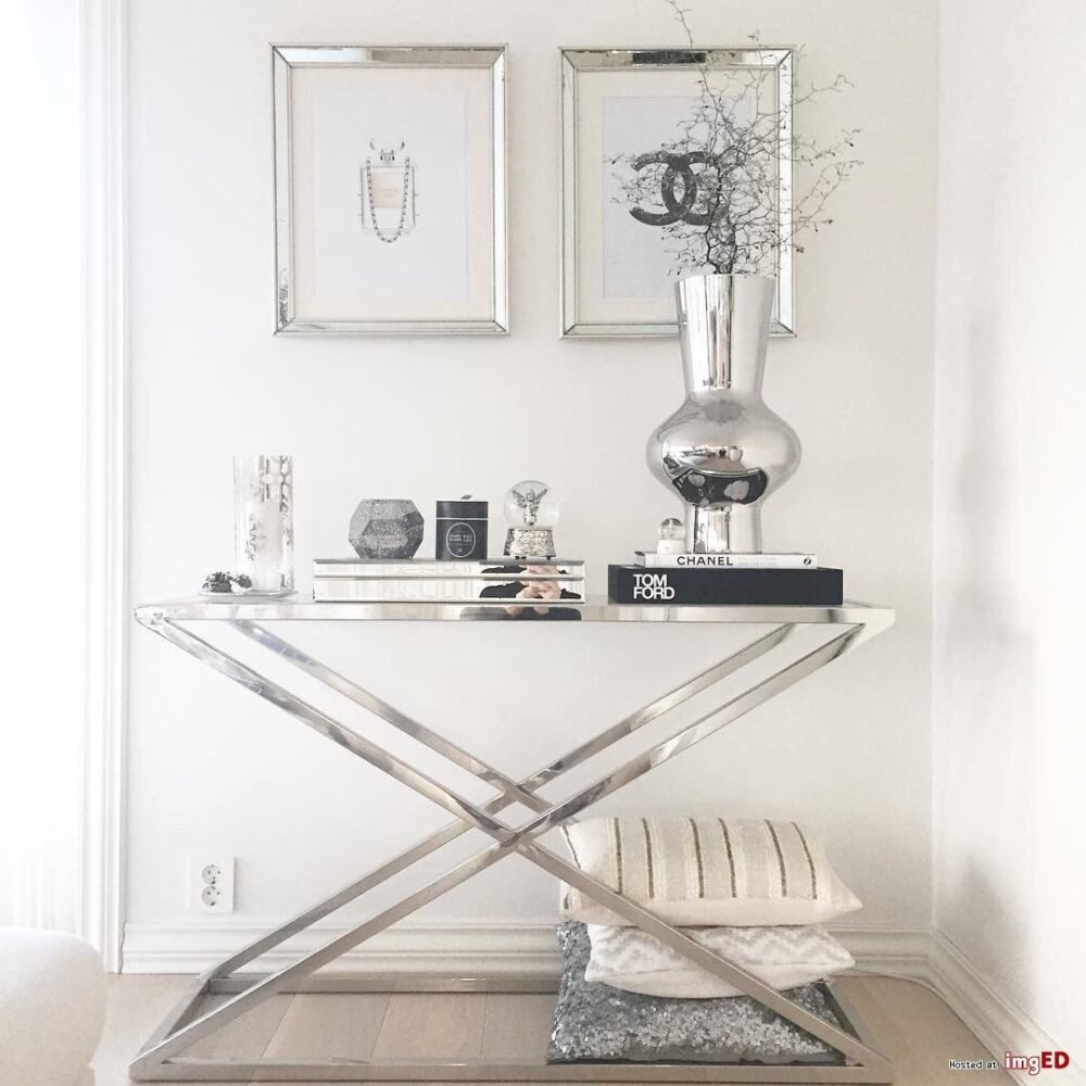 Modern Steel Console M0320