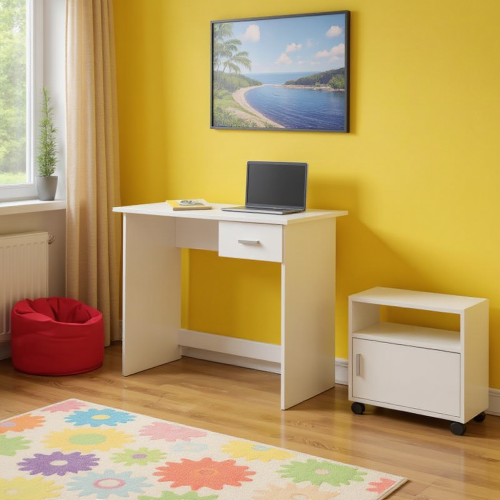 Modern white Desk  100x40x75 cm Neev022