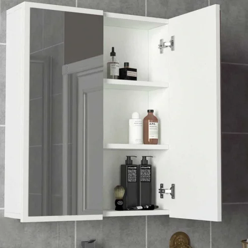 Modern Bathroom Storage  With Mirror M02348