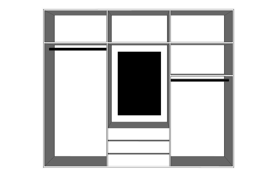 دولاب مودرن M064 - الصورة 2
