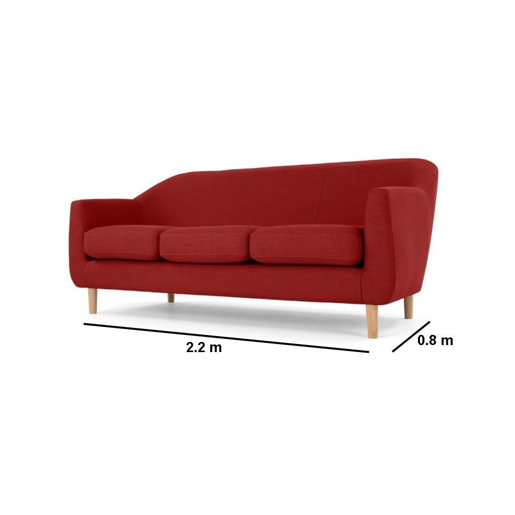 Sofa-Red M0569 - Image 3