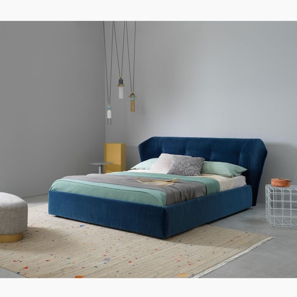 Modern Blue Bed M0435