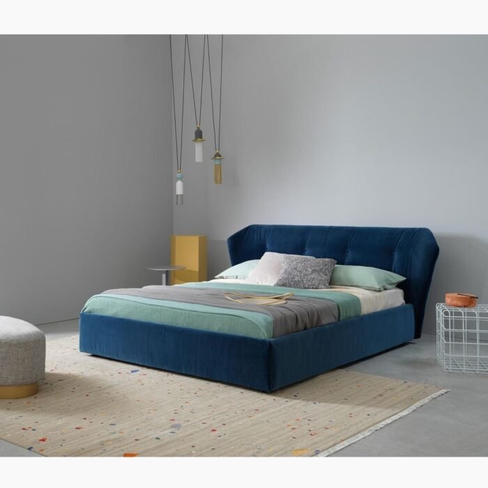 Modern Blue Bed M0435