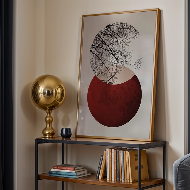 "Crimson Eclipse: Nature's Dance"