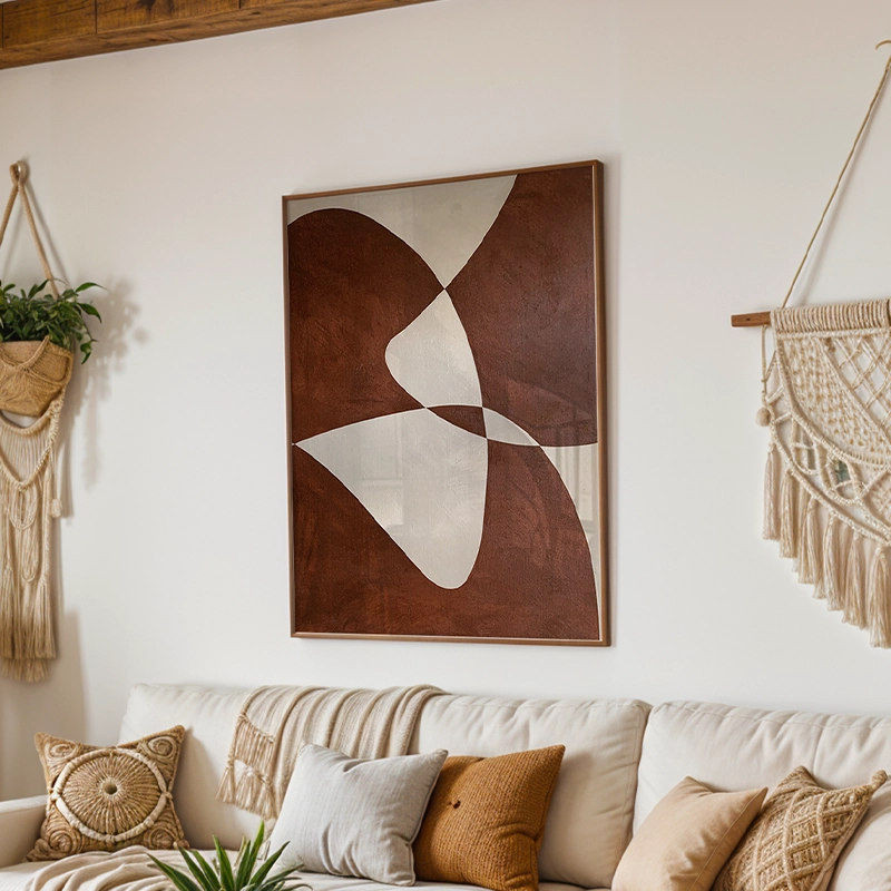 Earthy Tones & Organic Shapes