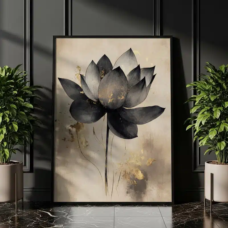 Black & Gold Lotus🌸✨ - الصورة 3