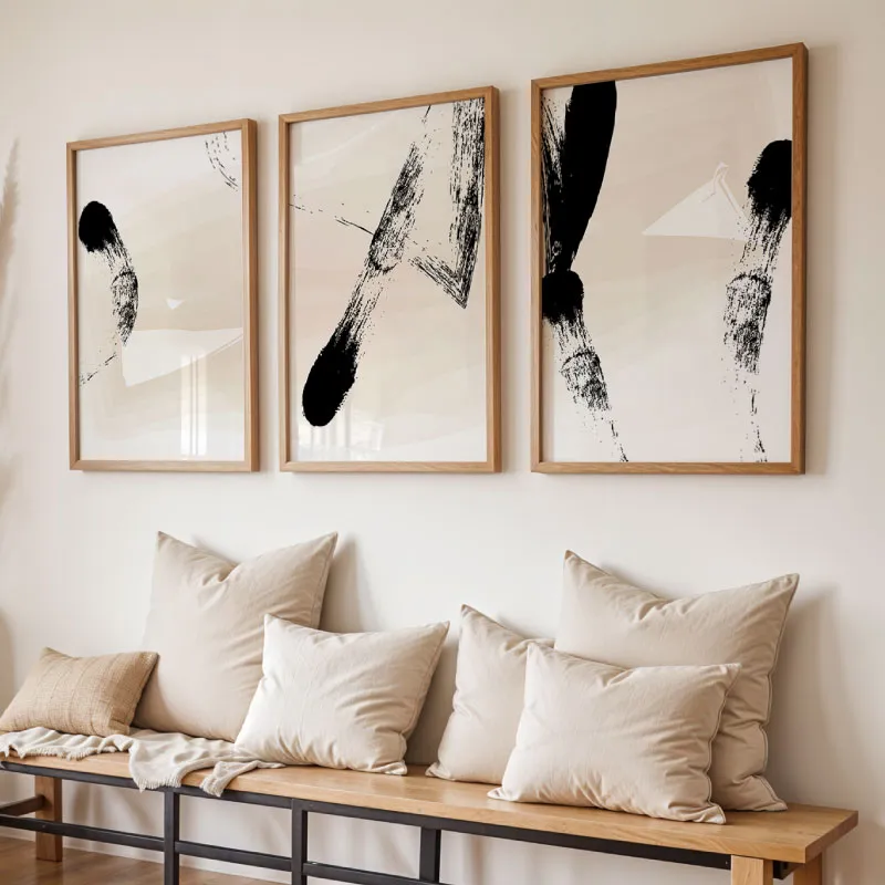 "Abstract Brushstroke Serenity"