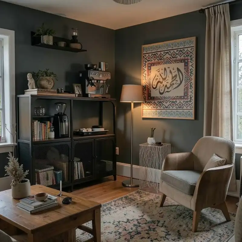 تابلوه مودرن للديكور من الخشب الطبيعي والزجاج بلمسة من الفن الاسلامي - الصورة 4